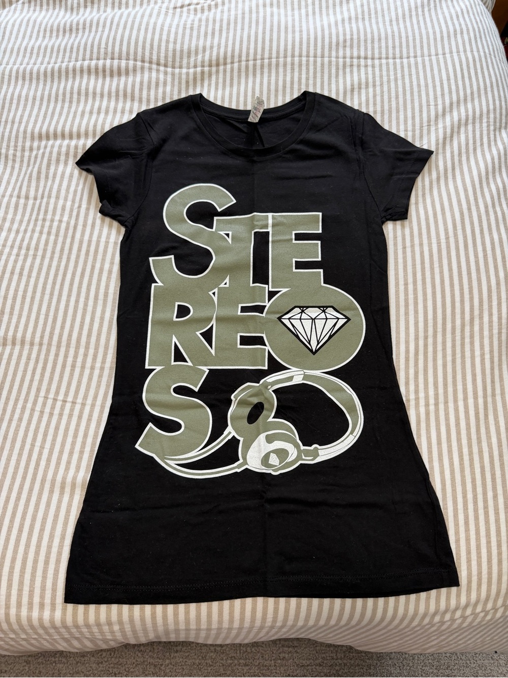 Stereos Black Graphic Concert Tee